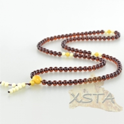 Round mala prayer amber rosary